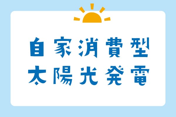 自家消費型太陽光発電カテゴリーの画像