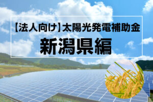 新潟県の太陽光発電補助金記事のアイキャッチ画像